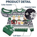 Christmas,Happy,Family,Gift For Sibling,Gift For Sisters,Gift For Brothers - Cousin Crew Christmas Family - Personalized Unisex Ugly Sweater