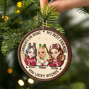 Congrats On Being My Bestie Christmas - Personalized 2-Layered Wooden Ornament