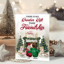 Best Friends There Is No Greater Gift Than Friendship - Christmas Gift For BFF - Personalized Custom Folded Greeting Card