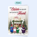 Best Friends Not Sisters By Blood But Sisters By Heart - Christmas Gift For BFF - Personalized Custom Folded Greeting Card