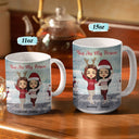 Best Friends Are The Sisters We Choose For Ourselves - Christmas Gift For BFF - Personalized Custom White Edge-to-Edge Mug