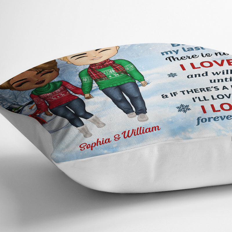 Christmas Couple Turn Back The Clock - Christmas Gift For Couple - Personalized Custom Pillow