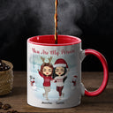 Work Made Us Colleagues - Christmas Gift For Co-worker - Personalized Custom Accent Mug