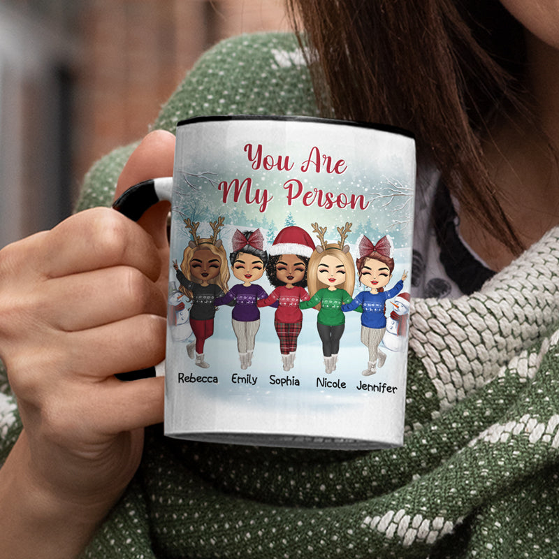 Work Made Us Colleagues - Christmas Gift For Co-worker - Personalized Custom Accent Mug