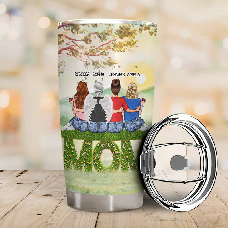 Mother And Daughter Forever Linked Together - Gift For Mom - Personalized Custom Tumbler