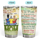 Mother And Daughter Forever Linked Together - Gift For Mom - Personalized Custom Tumbler