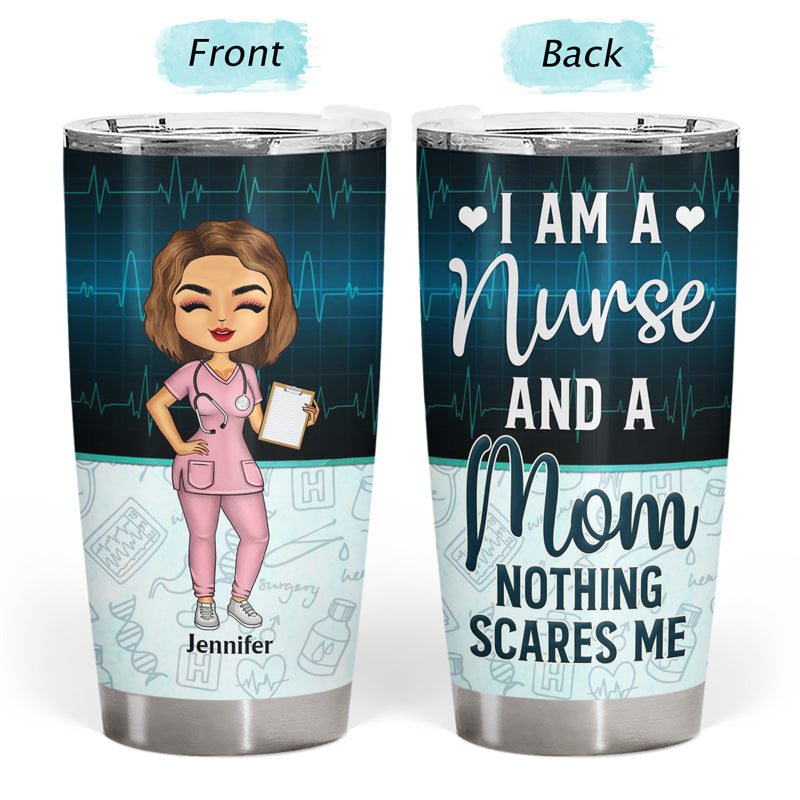 Wife Mom Nurse - Mother Gift - Personalized Custom Tumbler