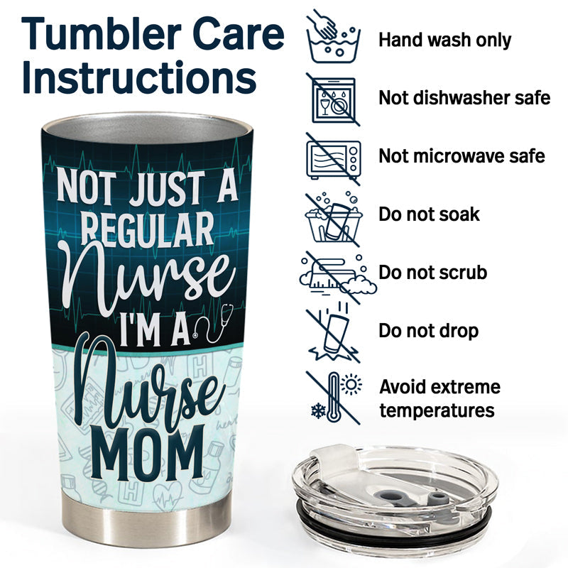 Wife Mom Nurse - Mother Gift - Personalized Custom Tumbler