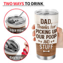 Thank You Best Dog Dad Ever - Father Gift - Personalized Custom Tumbler