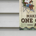 Making Memories One Campsite At A Time Camping Family - Backyard Sign - Personalized Custom Flag