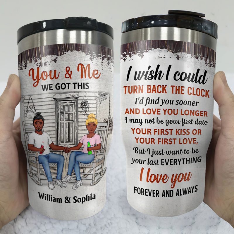 Family Couple Husband And Wife Drinking Buddies For Life - Couple Gift - Personalized Custom Triple 3 In 1 Can Cooler