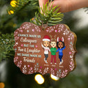 Chance Made Us Colleagues Office Worker - Christmas Gift - Personalized Wooden Ornament