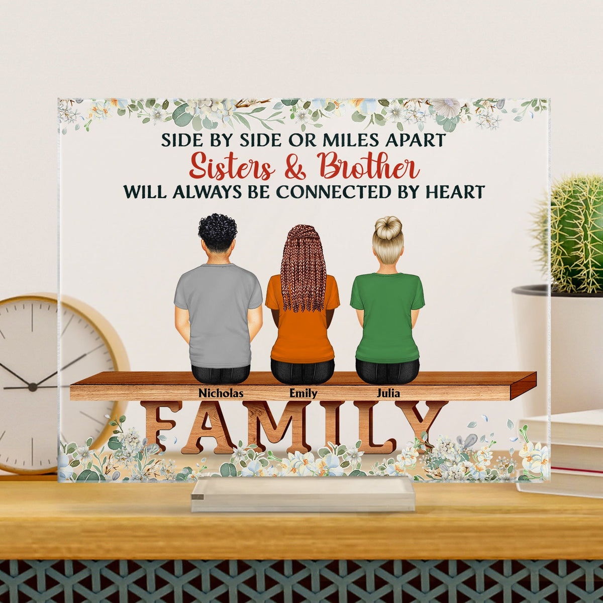 Family The Greatest Gift Our Parents Gave Us Was Each Other - Memorial Gift - Family Gift - Personalized Custom Horizontal Rectangle Acrylic Plaque