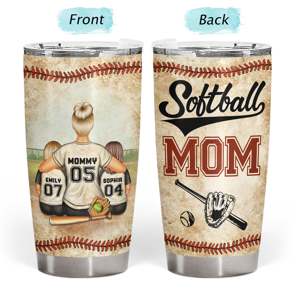 Best Baseball Softball Mom Ever - Birthday, Loving Gift For Sport Fan, Mom, Mother - Personalized Custom Tumbler