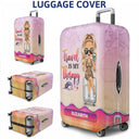 Just A Girl Boy Chibi Who Loves Traveling - Birthday Gift For Him, Her, Vacation Lovers - Personalized Custom Luggage Cover