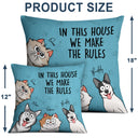 We Rule The House Dog Cat Version - Home Decor, Birthday, Funny, Housewarming Gift For Pet Lovers, Dog Lovers, Cat Lovers - Personalized Pillow