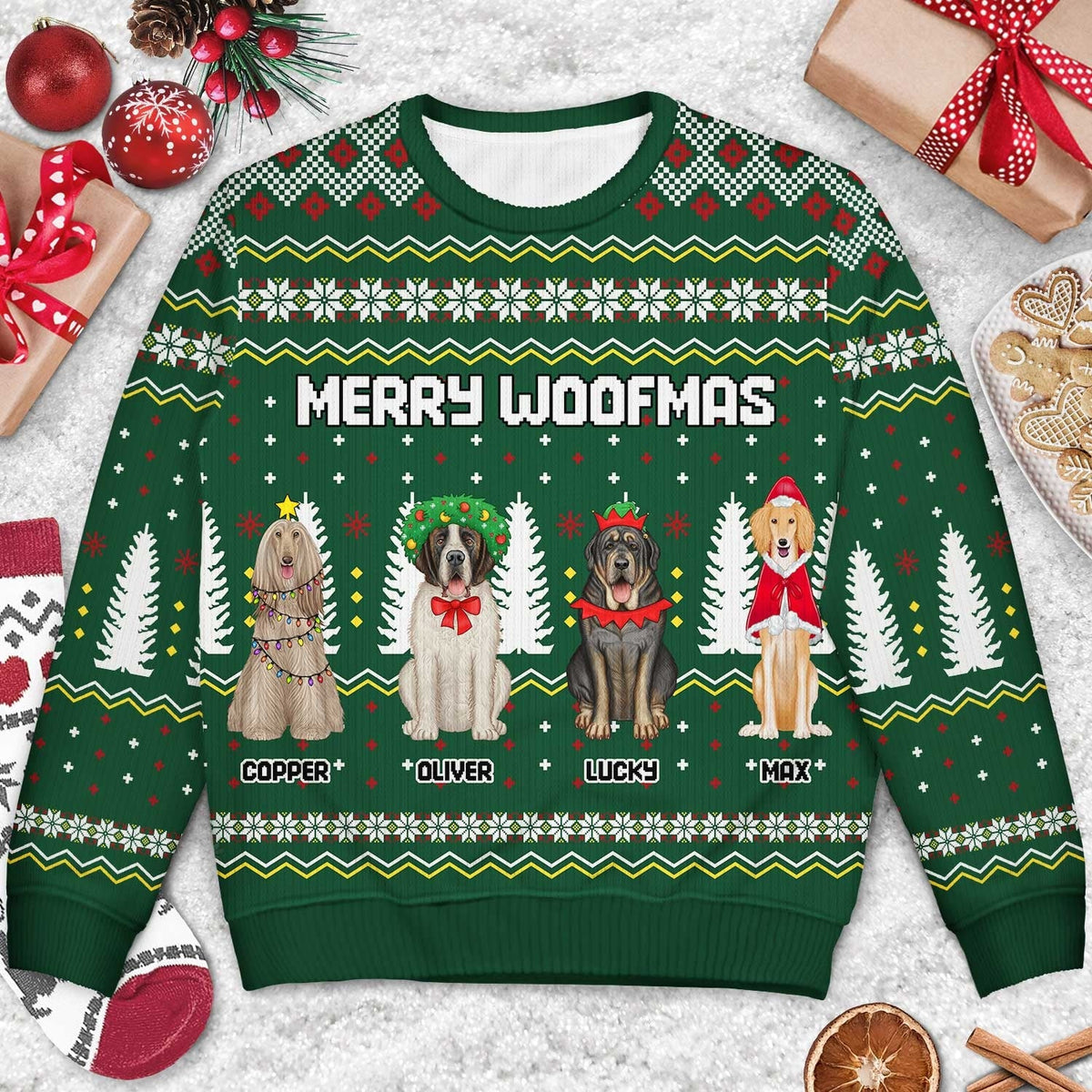 Happy Howlidays - Christmas Gift For Dog Lovers, Pet Lovers - Personalized Unisex Ugly Sweater