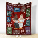 Reasons Why You Are My Bestie - Holiday, Birthday, Loving Gift For Friends, Colleagues - Personalized Fleece Blanket