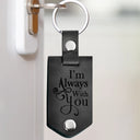 Custom Photo I'll Carry You - Memorial Gift For Mom, Dad, Family, Siblings, Friends - Personalized Leather Photo Keychain