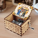 We Are Rays Of Sunshine - Birthday, Funny Gift For Bestie, Friend, Sister - Personalized Spin Button, Hand Crank Music Box