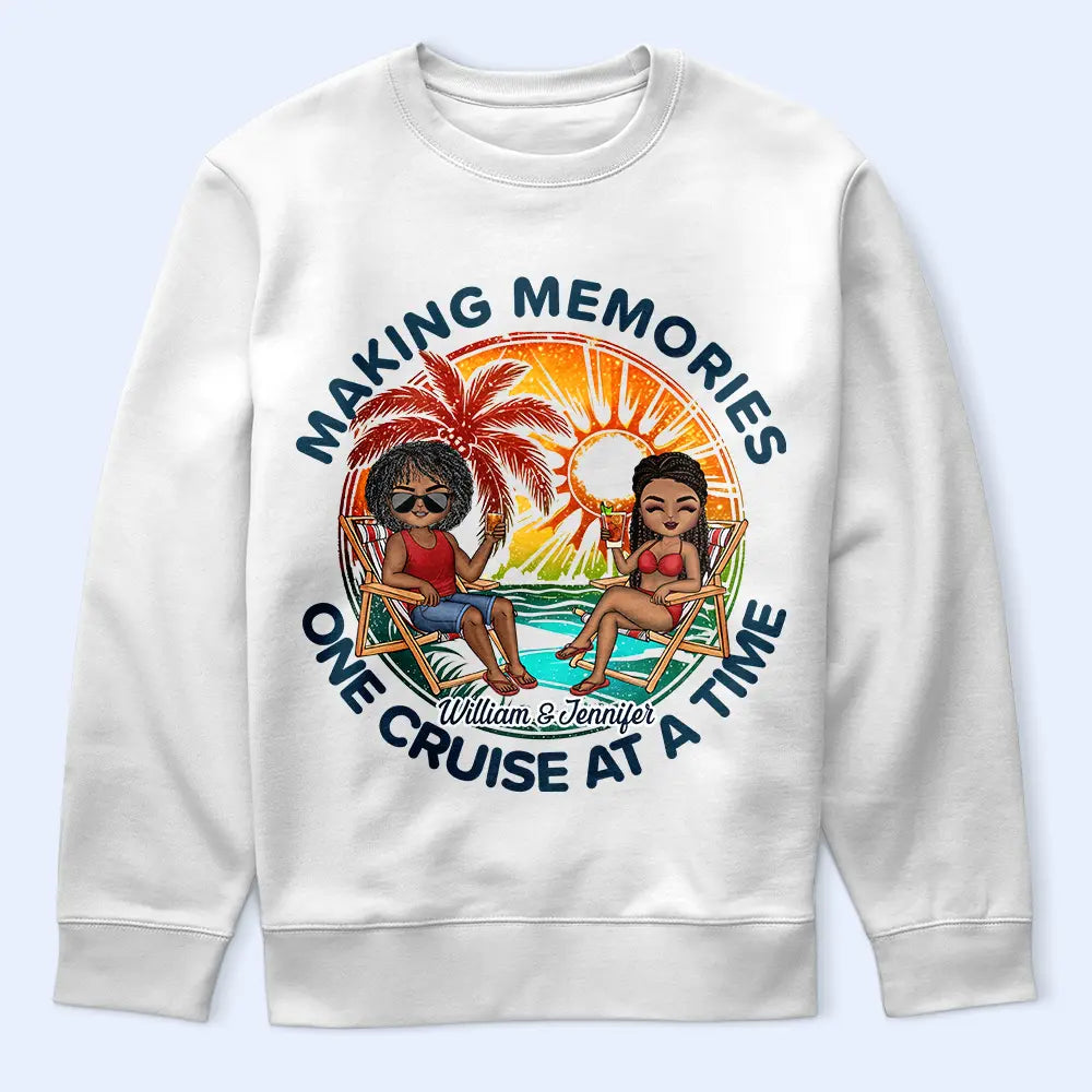 Cruising Couple Making Memories One Cruise At A Time - Personalized T Shirt