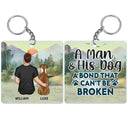 A Bond That Can't Be Broken - Gift For Dog Lovers, Dog Mom, Dog Dad - Personalized Acrylic Keychain