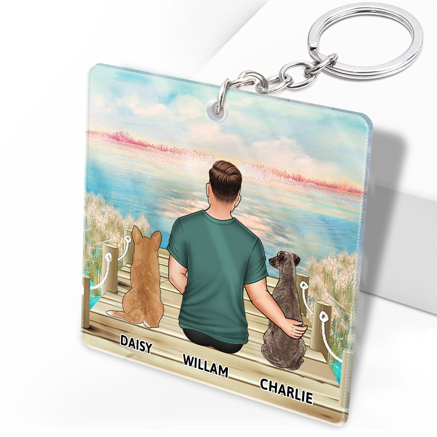 A Bond That Can't Be Broken - Gift For Dog Lovers, Dog Mom, Dog Dad - Personalized Acrylic Keychain