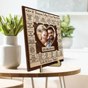 Custom Photo 20 Reasons I Love You - Loving, Anniversary Gift For Couple, Spouse, Husband, Wife - Personalized 2-Layered Wooden Plaque With Stand