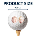 Custom Photo Best Daddy By Par - Gift For Dad, Father, Grandpa, Golfer, Golf Lover - Personalized Golf Ball