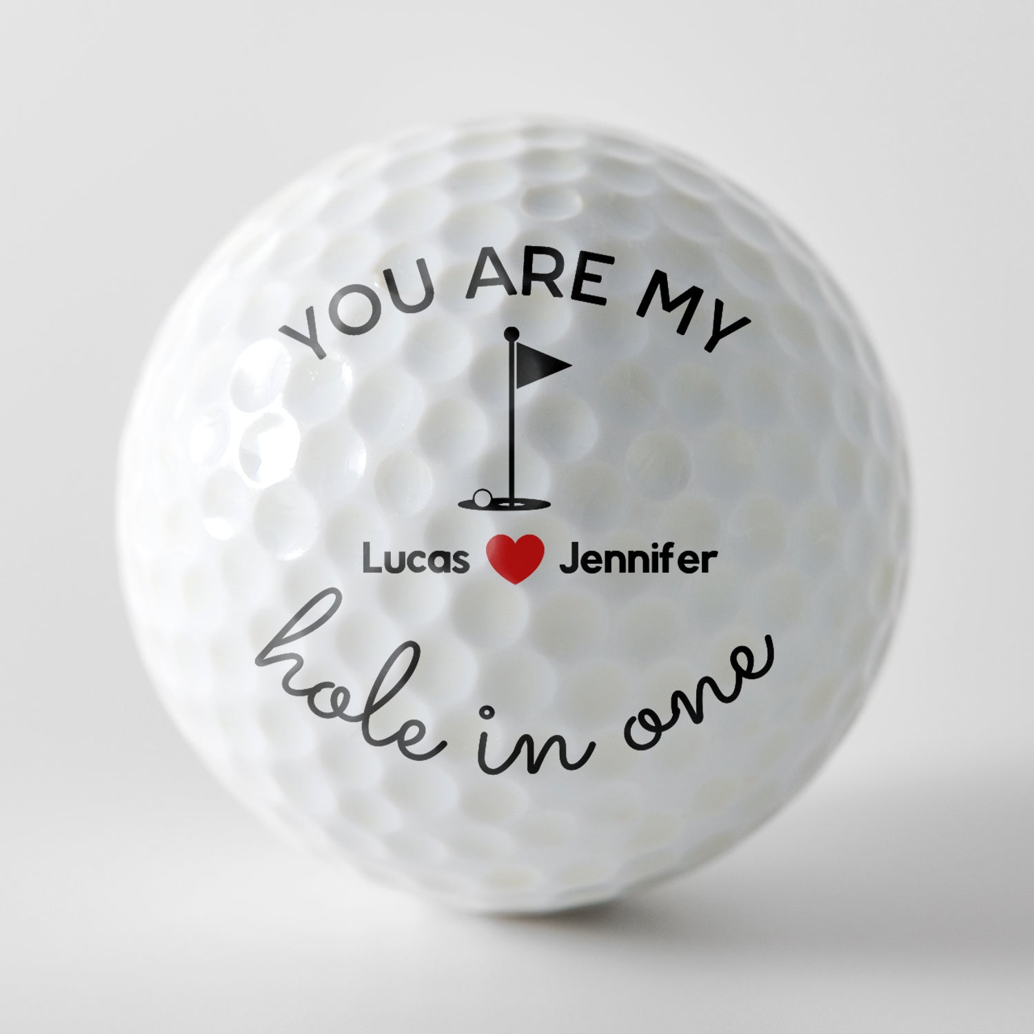 You Are My Hole In One - Gift For Golf Lover, Golfer, Husband, Boyfriend, Dad, Couples - Personalized Golf Ball