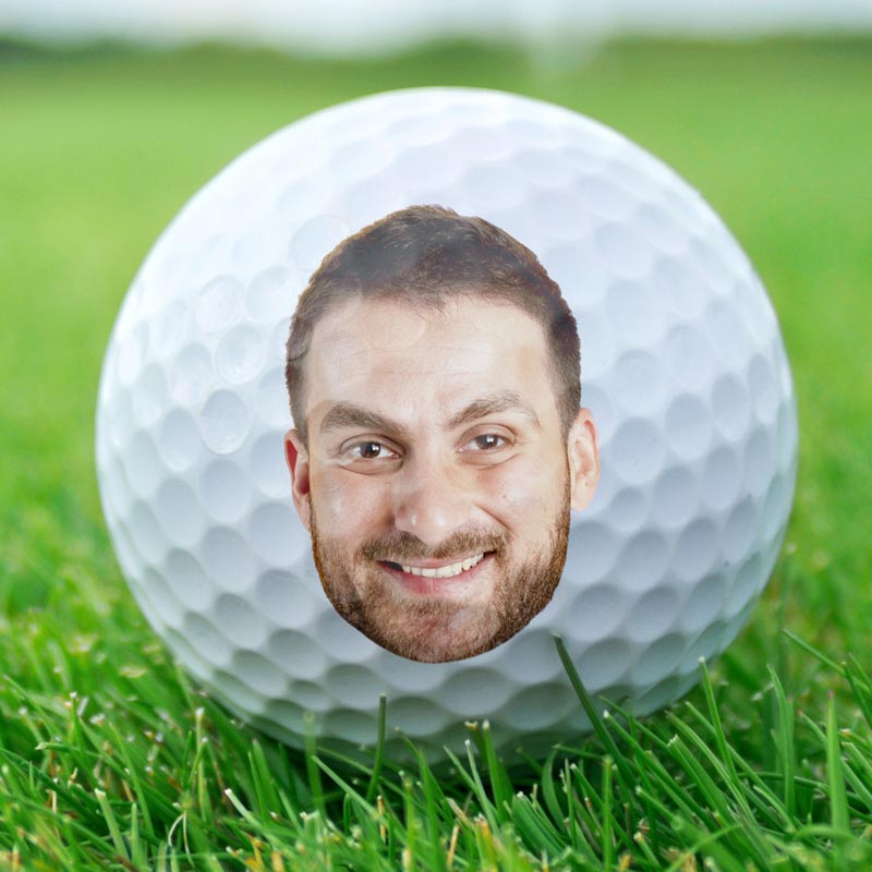 Custom Photo If Found Return To This Guy - Gift For Dad, Father, Grandpa, Golfer, Golf Lover - Personalized Golf Ball