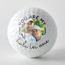 Custom Photo My Hole In One - Gift For Golf Lover, Golfer, Husband, Boyfriend, Dad, Couples - Personalized Golf Ball