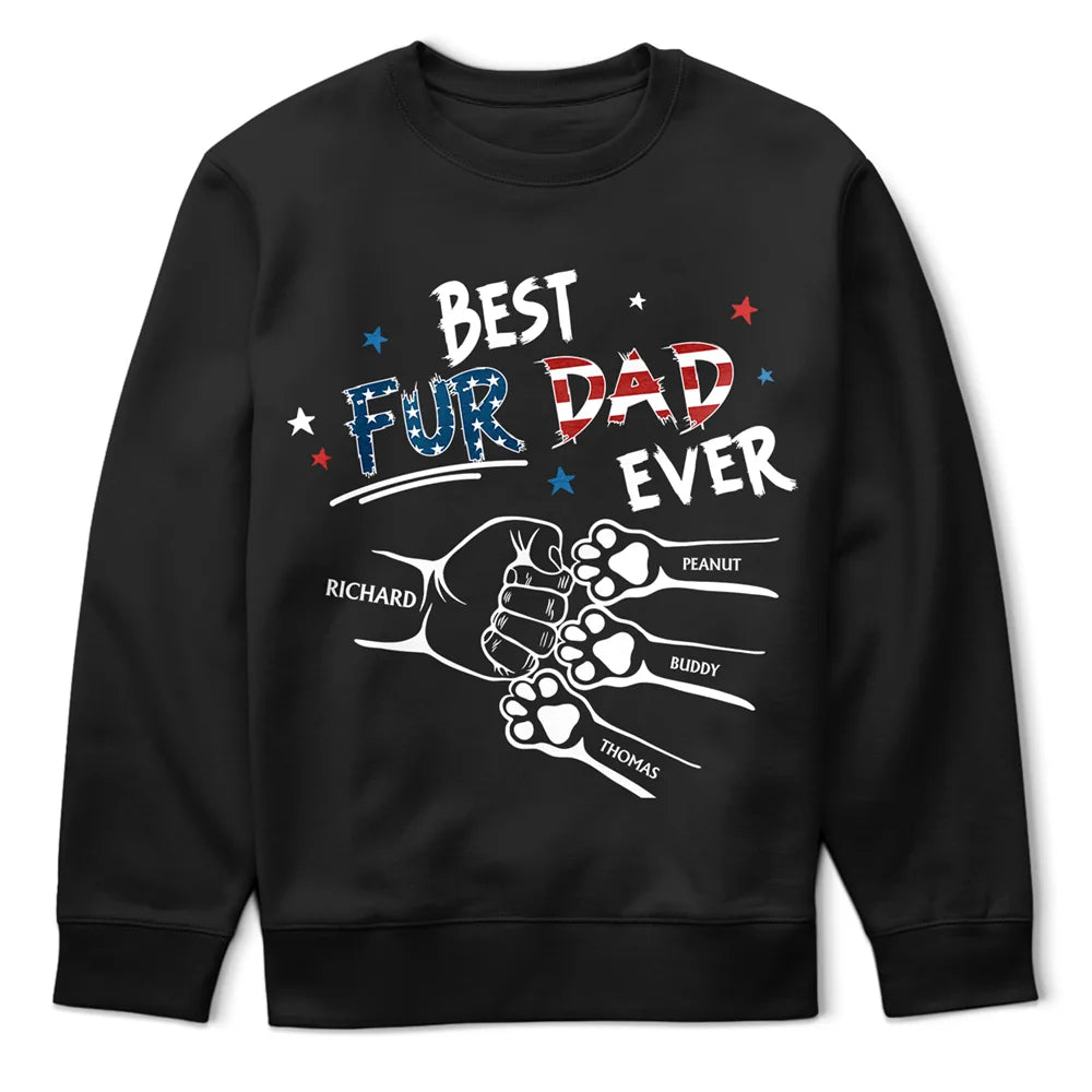 Best Dog Dad Ever Hand Punch Flag - Personalized T Shirt