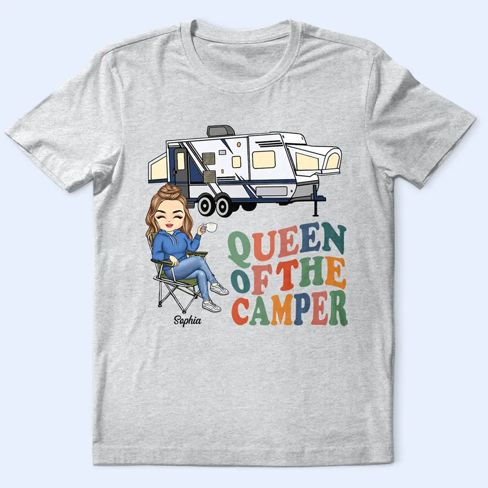 Queen Of The Camper - Personalized T Shirt