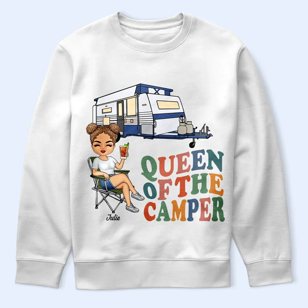 Queen Of The Camper - Personalized T Shirt