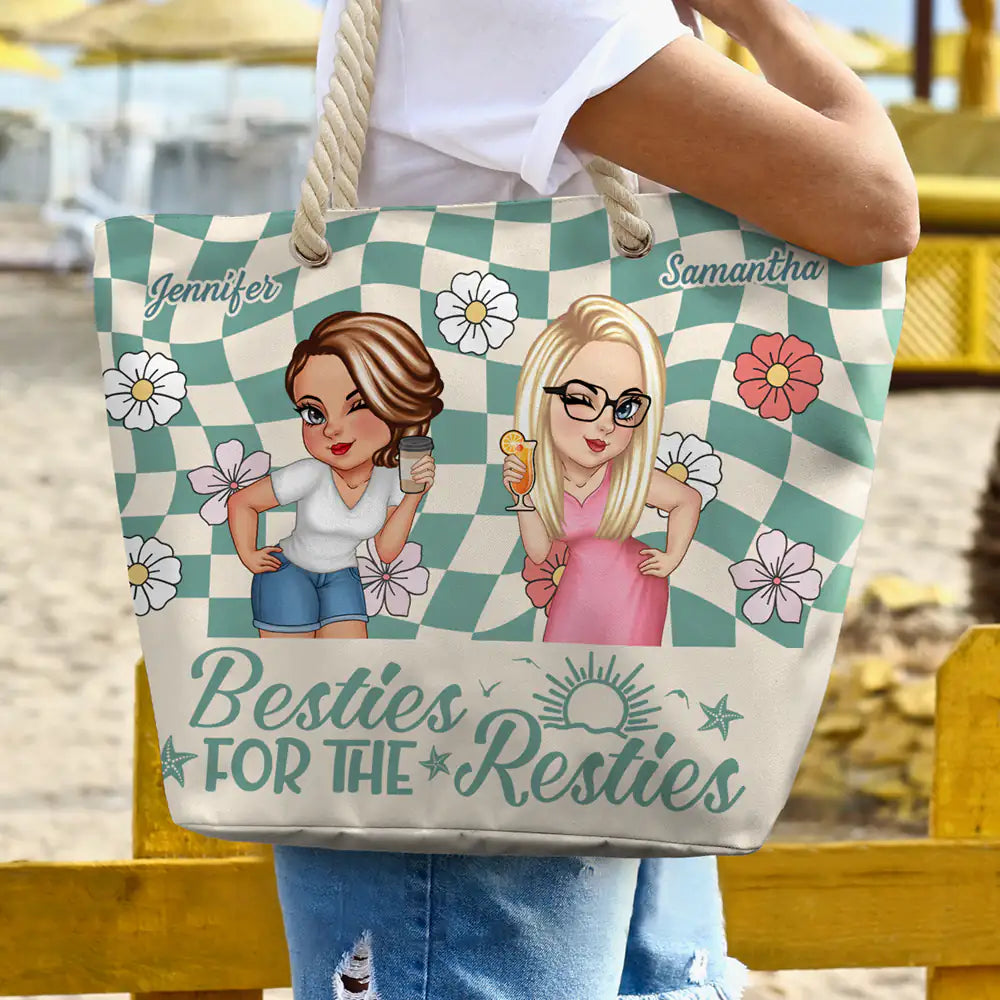 Girls Trip Besties For The Resties - Personalized Beach Bag