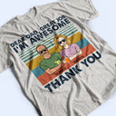 Dear Dad Great Job We're Awesome Thank You Adult And Kid Retro - Father Gift - Personalized Custom T Shirt