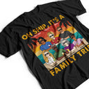 Oh Ship It's A Family Trip Retro Beach - Gift For Parents - Personalized Custom T Shirt