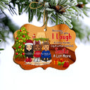 Because Of You I Laugh A Little Harder - Christmas Gift For Friends - Personalized Custom Wooden Ornament