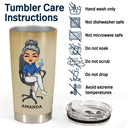 Nutrition Facts Hard Working Unrivaled Skill - Gift For Boss - Personalized Custom Tumbler