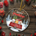 Have Yourself A Furry Little Christmas - Christmas Gift For Dog Lovers And Cat Lovers - Personalized Custom Circle Acrylic Ornament