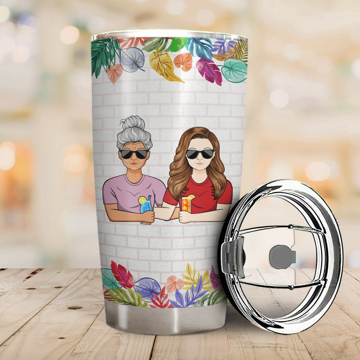 Thanks For Not Swallowing Us - Birthday, Loving Gift For Mom, Mother, Grandma, Grandmother - Personalized Custom Tumbler