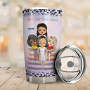 The Love Between A Mother & Daughters Is Forever - Birthday, Loving Gift For Mommy, Mother, Grandma, Grandmother - Personalized Custom Tumbler