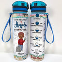 Just A Girl Boy Who Loves Traveling Cruising - Birthday Gift For Him, Her, Trippin', Vacation Lovers - Personalized Custom Water Tracker Bottle