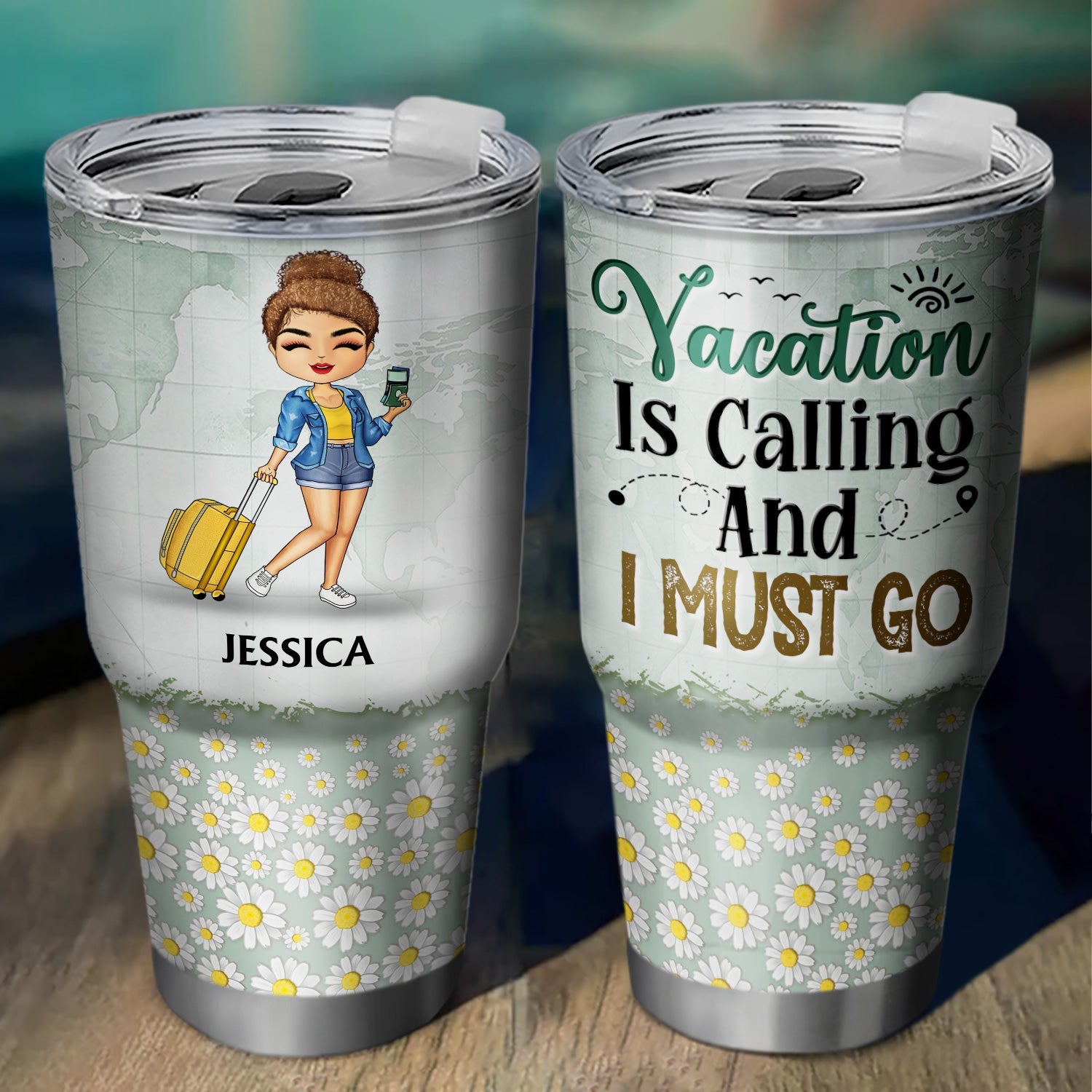 Just A Girl Boy Who Loves Traveling Cruising - Birthday Gift For Him, Her, Trippin', Vacation Lovers - Personalized Custom 30 Oz Tumbler