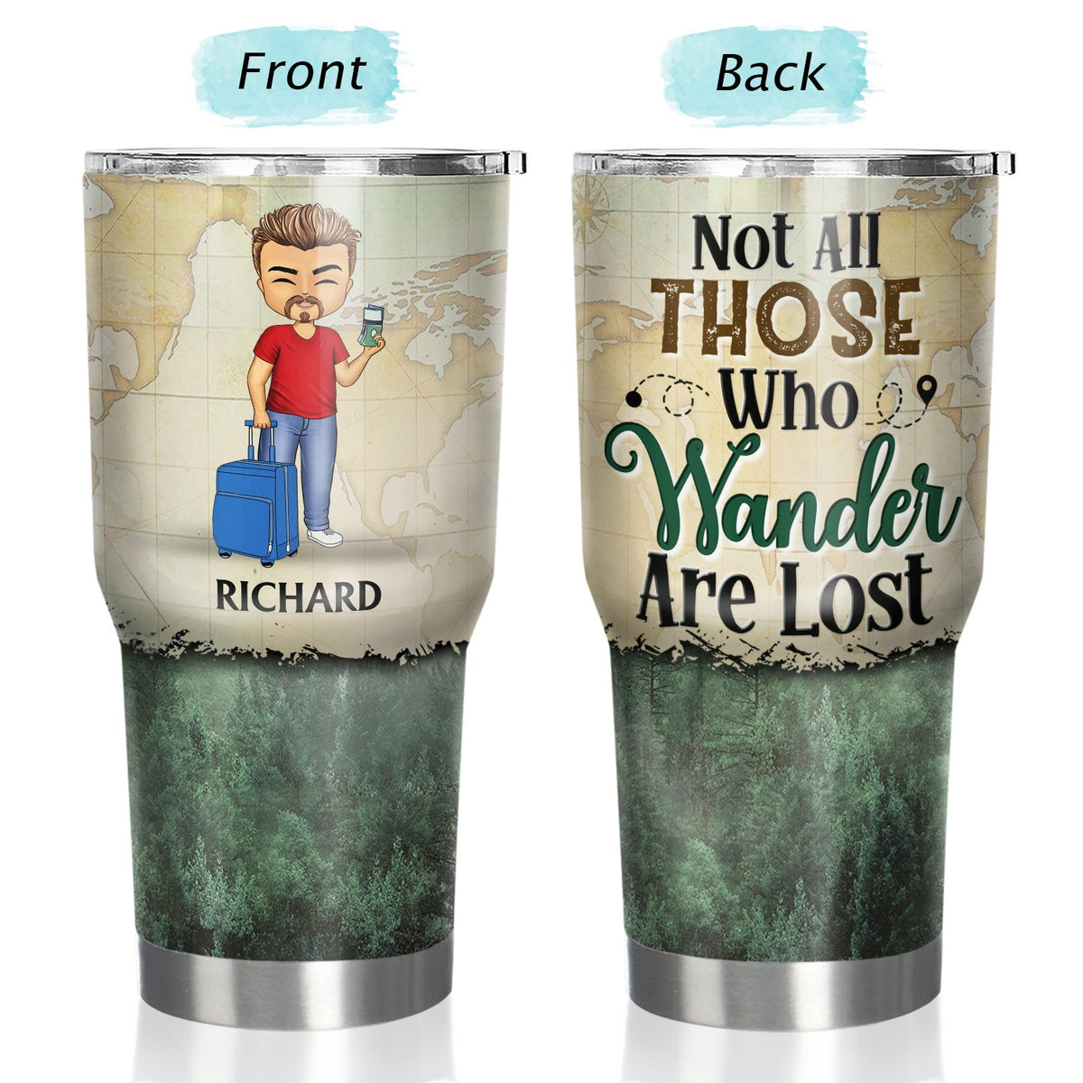 Just A Girl Boy Who Loves Traveling Cruising - Birthday Gift For Him, Her, Trippin', Vacation Lovers - Personalized Custom 30 Oz Tumbler