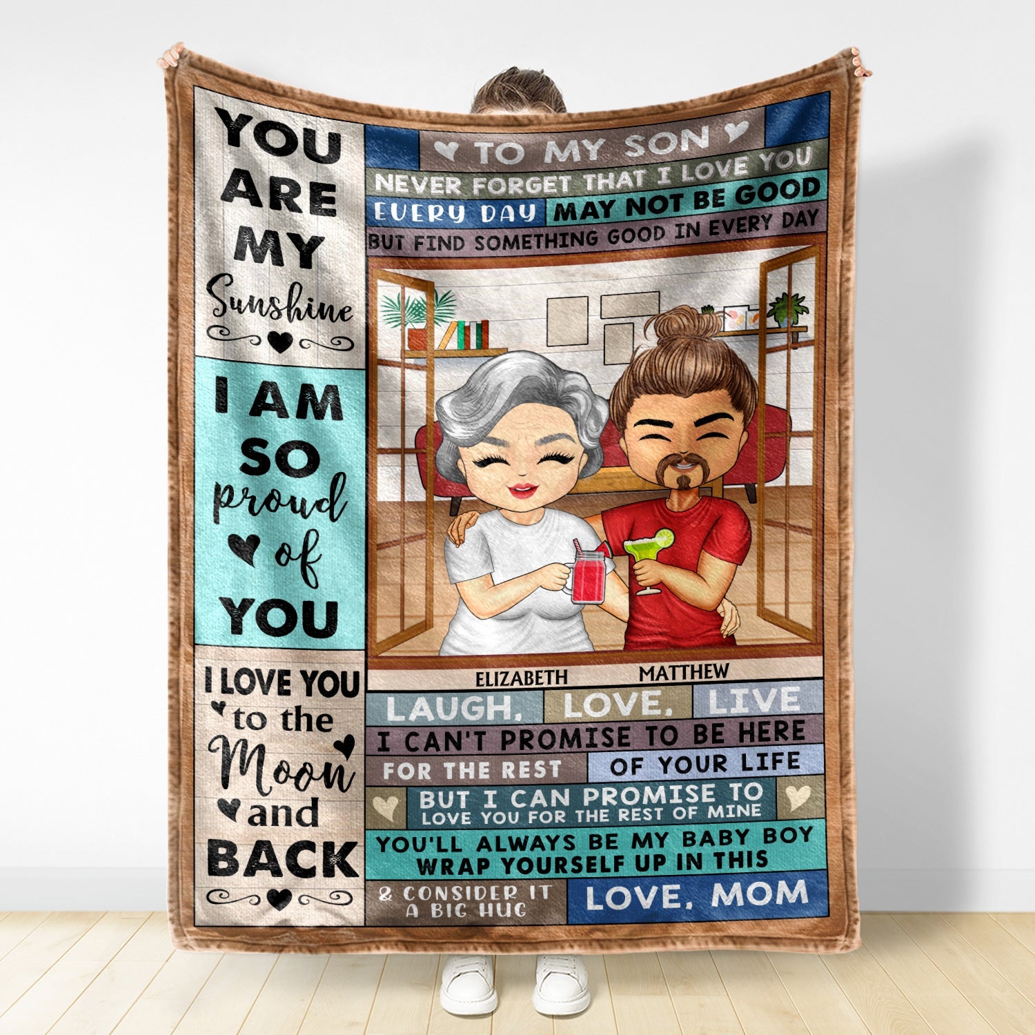 Mom To Daughter Son Never Forget That I Love You - Birthday, Loving Gift For Children, Kids - Personalized Custom Fleece Blanket