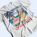 Girls Trip Cheaper Than Therapy Beaches Booze & Besties - Birthday, Anniversary, Travel, Vacation Gift For Bestie, BFF, Sisters - Personalized T Shirt