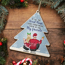 Of All The Weird Things Pine - Christmas Gift For Couples, Husband, Wife - Personalized Custom Shaped Wooden Ornament