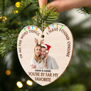 Custom Photo Of All The Weird Things - Christmas Gift For Couples, Husband, Wife - Personalized Custom Shaped Wooden Ornament